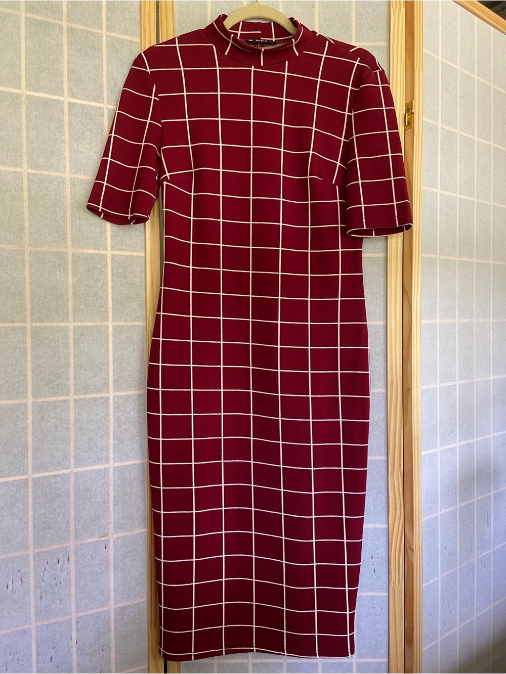 Shein Red Striped Dress (L)